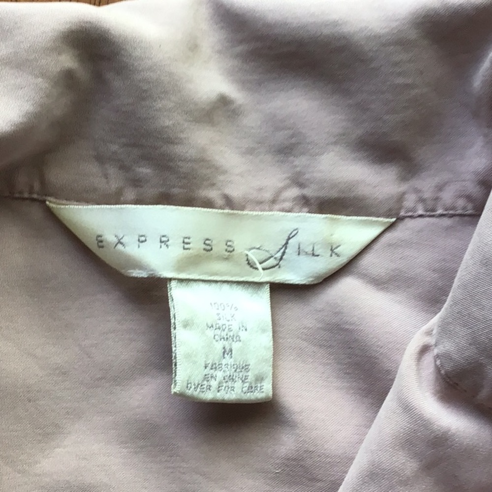 Button down silk express shirt